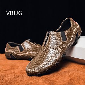 Sandaler Herrlädersko rund tå lyxig design avslappnad eleganta billiga produkter och gratis frakt bästsäljare i produktklänning