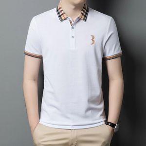 Designer Luxury Men's Polo Sirt Fashion Casual Slim Fit Sleeve Polo de manga curta 100% Algodão de alta qualidade Bordado de camiseta masculina