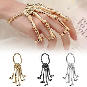 Charme Armbänder Mode Knochen Armband Punk Übertrieben Schädel Finger Knuckle Für Frauen Valentinstag Geschenke Party Schmuck