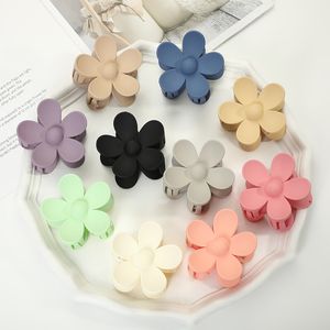 S3510 Candy Color Big Girls Barrettes For Women Hair Clips Hairpin Beauty Hairclip Claw Bobby Pin Lady Girl Frosted Flowers Barrette Hairgrip Hair Accessories