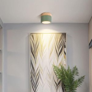 Нижепристории зеленый желтый светодиодный потолок Spotlight Surface монтированная на 5 Вт теплое акцентное освещение для галереи прихожей кухни кухня