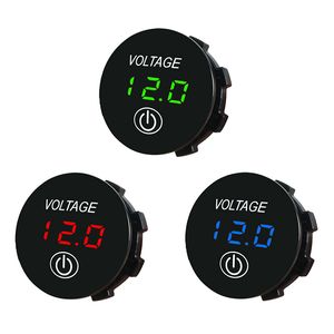 DC 12/24V Joying Autoradio Car LED Panel Digital Voltage Voltmeter Meter Battery Capacity Display Volt With Touch ON OFF Switch