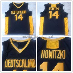 NCAA Mens Vintage Dirk Nowitzki Basquete Jerseys College Deutschland Team ALEMANHA Jerseys Home Jersey Camisas Costuradas S-2XL