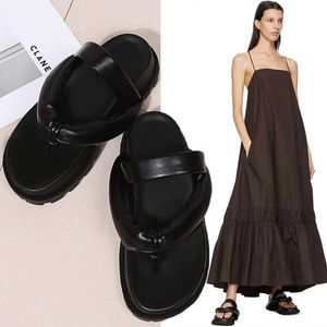 Tofflor kvinnors flip flops svarta höga klackar vita sandaler mulor tofflor damer sommar inomhus kilar ytmtloy hus zapatillas mujer casa z0317