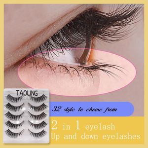 False Eyelashes 5Pairs Natural Reusable Sparse Cross Long Artificial Fake Eye Lashes Makeup Extensions