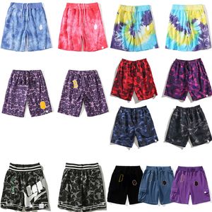 Designer Shark Mens Shorts Camouflage Japan Men's Womens Universal Men Beach Shorts Bathing Ape Shorts Brodery Mönster Track Pants Etikett Komplett storlek