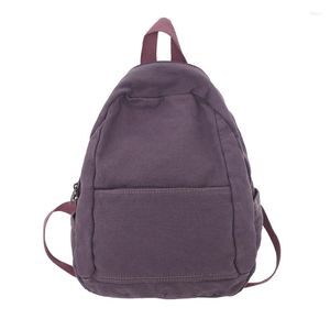 Backpack WR Moda Women Quality Canvas Rucksack Zipper Daypacks Sacos de Escola Branca para Adolescentes Garotas Bagpack Mochila Bolsos