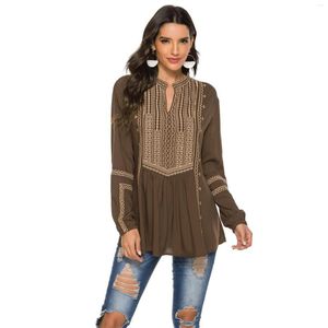 Frauen Blusen Frühling Herbst Frau Bluse Langarm Weibliche Top Stickerei Europäischen Stil Blusas Mujer Frauen Tops