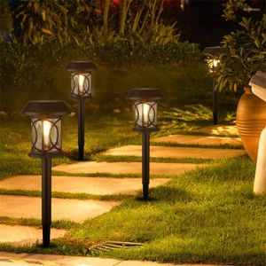 Retro Solar Garden Pathway Lights Outdoor Landscape Light for Walkway Sidewalk Driveway Yard Patio