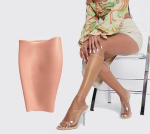 Women's Shapers 1Pair Silicone Calf Sleeves Onlays Leg Enhance Shaper Birthmark Scar Cover Soft Pad Body Beauty Correctors