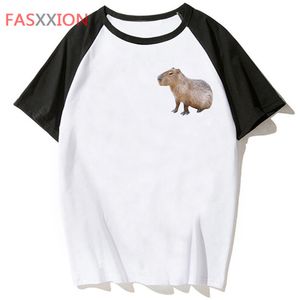 Męskie tshirty Capybara T Shirt Harajuku Hip Hop Funny Tee Male Streetwear Tshirt Top na tshirt Men Odzież 230317