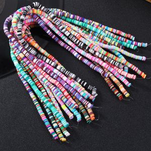 6mm Spacer Perlen für Armbänder Herstellung Polymer Clay Damen Modeschmuck Halskette DIY Kits Mädchen Kinder Basteln Perle
