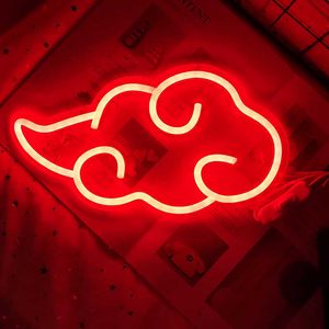 Светодиодные полосы пользовательские неоновые знаки облачный светодиодный световой настенный комната декор художественный декор дома спальня игровой комната