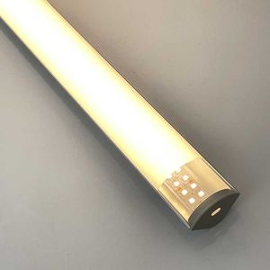 Paski LED 50 cm 20 cali Przyciemnialny V kształt szafki LED Light Light szerokość 30 mm 45 Zakrzywiona soczewki12VDC licznik szafy narożnej Profil p230315