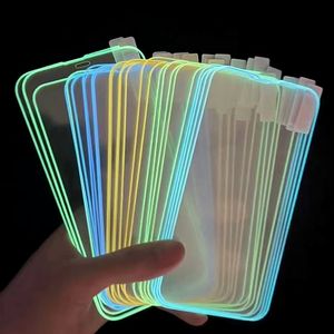 Protetores de tela luminosos para iPhone14 11 12 13 Pro Max mini vidro temperado brilhante para iPhone xs max x xr se vidro