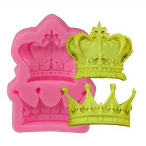 Royal Crown Silicone Fandont Moulds Silica Gel Crowns Chocolate Molds Candy Mould Cake Decorating Tools Solid Color 5.9cm*1.1cm