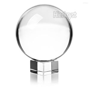 Lampadario di cristallo enorme quarzo asiatico trasparente sfera magica curativa sfera 70 mm con supporto libero M02063-3