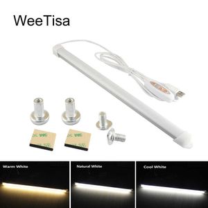 LED Strips LED Bar Light USB 5V Warm Cool White Dimmable SMD 3014 Strip Aluminum Profile LED Kitchen Light Lamp for Under Cabinet Lighting P230315