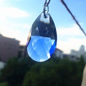 Chandelier Crystal Top Quality 10pcs/lot 50mm Blue K9 Prisms Pendants Glass Chandeliers Parts Lustres Lamp Lighting Hang Decoration Drops