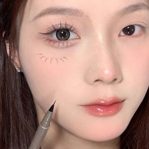 Ultra-thin Waterproof Liquid Eyeliner Makeup for Women Quick Dry Smooth Eye Liner Long Last Lower Eyelash Pen Cosmetics