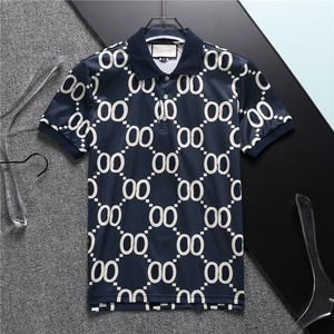 2023SS 100% Cotton Stripe Mens Polo T-shirt modekläder Kort ärm Hip Hop Tops Tryckbrev Skateboard Women Casual Tees M-3XL