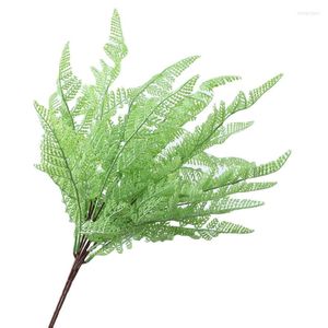 Decorative Flowers Artificial Fern Greenery Plants Fishtail Pine Leaves For House Decoration Home Accessories Craft Supplies
