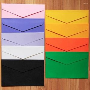 Gift Wrap 50pcs Envelopes For Invitations Card With Label Sticker Greeting Cards Envelope Wedding Baptism Birthday Party Supplies