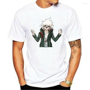 Herren-T-Shirts für Männer, stilvolles Lucky Nagito Komaeda Danganronpa-T-Shirt mit Rundhalsausschnitt, bequemer Baumwolle, Anime