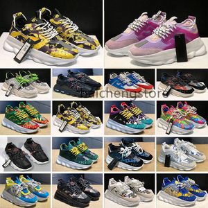 Sneakers firmate di marca Scarpe casual Sneakers Scarpe scamosciate Chain Reaction Italian Reflective Triple Nero Bianco Multicolor Sneakers da donna da uomo B0