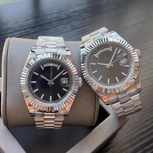 Erkeklerin tam otomatik saati, 41mm, 316 paslanmaz çelik, dayanıklı soluksuz, su geçirmez, çift takvim, klasik kadran, spor sporları, tatil hediyeleri