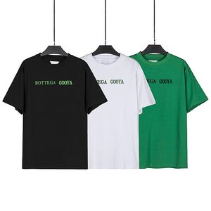 BOTTEGA GOOYA Men's Cotton T Shirt Letter Printed Pure Cottons Women Couple Tide Triangle Logo Tops Colors T-shirts Plus Size S-5XL A222