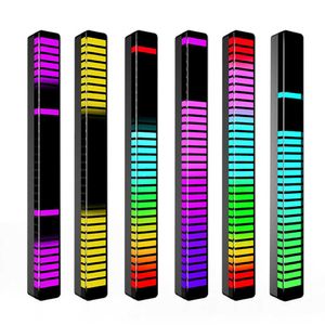 LED -remsor Nya LED -stånglampor trådlöst ljudaktiverad RGB Lätt musik pickup röstrytmigenkänning omgivande lampa estetikrum dekor p230315