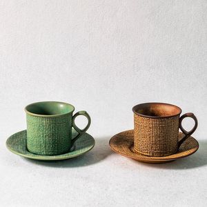 Xícaras picadas japonesas vintage bem caneca de cerâmica cup de café nórdico Serviços criativos Nórdicos Espresso Tea Tazas Drinkwares