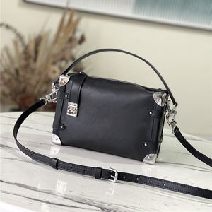 Дизайнерские роскошные сумки Nicolas Ghesquiere Soft Side Trunk Tote S-Lock M46358 Новый круиз 2023 Черный кожаный сумочка сумка Luis