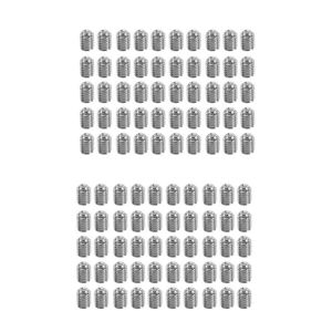 Hand Tools M3X4mm Stainless Steel Hex Socket Set Cap Point Grub Screws 100Pcs