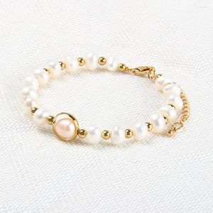 Bracelets de charme Ailatu Fashion Wedding Bracelet Natural Waterwater Pérola Jóias para Mulheres Party Mother Day Anniversary Presente