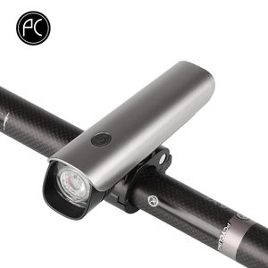 Fahrradbeleuchtung PCycling Fahrradlicht Aluminiumlegierung Highlight MTB Straßenlampe 300 Lumen USB wiederaufladbar Wasserdichter Kopf Lenker