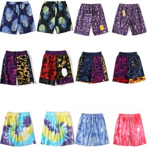 Designer shark shorts masculinos camuflagem japão masculinos femininos universais masculinos shorts de praia shorts de macaco de banho bordado padrão calças de trilha etiqueta tamanho completo M-XXXL