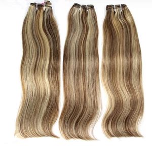 EuropeanAsh Blonde Natural Seamless Clip i hårförlängning för vit kvinna Straight Piano Grey 613 Brasilian 100% Human Remy Hair Top Quality 100g/Set