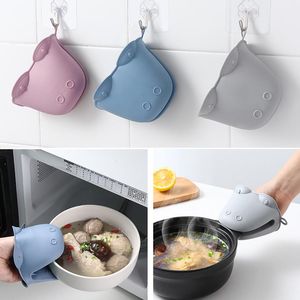 Oven Mitts 1Pc Silicone Heat Resistant Gloves Clips Insulation Non Stick Anti-slip Pot Bowel Holder Clip Cooking Baking GUANYAO