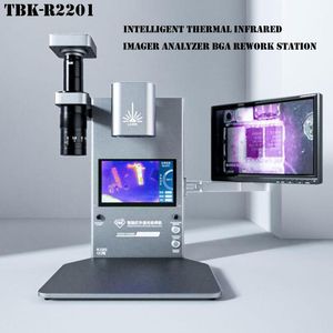 Set di utensili manuali professionali TBK-R2201 Analizzatore termico a infrarossi intelligente Stazione di rilavorazione BGA Riscaldamento laser Dissaldatura con micro