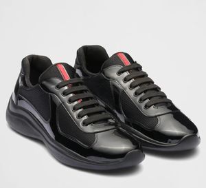 23 s Lüks rahat ayakkabılar erkek Sneaker Amerikan Kupası Teknik Kumaş Sneakers rugan bağcıklı açık koşucu eğitmenler kauçuk taban 38-46
