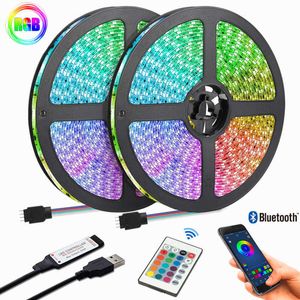LED Strips 10M Led Lamp With RGB Infrared Bluetooth Controller Living Room Lamp With Lighting Atmosphere Led Lamp Band is Used For TV Backl P230315