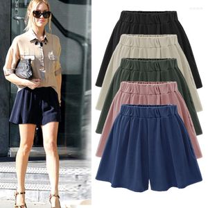 Women's Shorts 2023 Big Yards Wide Leg Pants Female Student Summer Tall Waist Culottes Fertilizer Increasing Casual