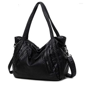 Evening Bags BENVICHED Leather Bag Women Handbags Soft Female Crossbody For Women's Shoulder Ladies Casual Tote Hobo Sac A Maine 142