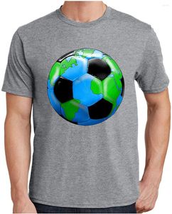 Herr t-skjortor värld fotboll t-shirt ankomster sommar coola män tee 2023 andas all bomull kort ärm rund halsskjorta