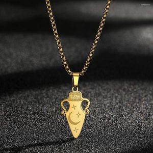 Pendant Necklaces QIAMNI Vintage Magic Potion Bottle Wishing Drifting Lucky Amulet Necklace Couple Holiday Lover Gift Pagan Jewelry