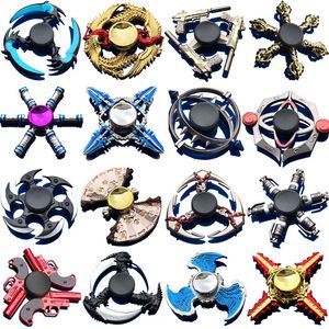 Fidget Spinner Finger Toy Zinc Alloy Metal Hand Spinners Fingertip Gyro Spinning Top Stress Relief Decompression Toys Anxiety Reliever