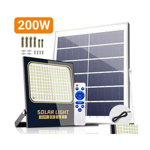 Solar Wall Lights Podzielone reflektory zewnętrzne LED LID WODYProof z aluminium Solars Panel Street Street Flood Krople Oświetlenie Reb DHB7K