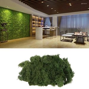 Decorative Flowers 10g Artificial Green Plant Immortal Fake Flower Moss Grass Home Living Room Wall DIY Landscape Accessories